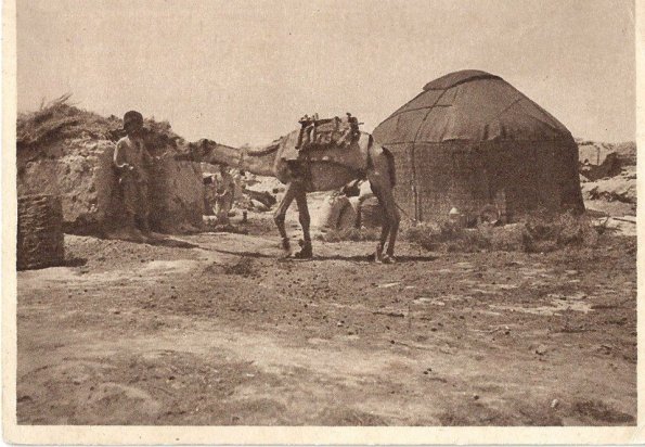 1930 Ashgabat Yurt and Camel
