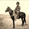 1890 Caspian Turkmenistan Serdar on Horse