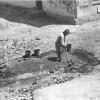 1944 Бухара Изготовление Глиняного Раствора для Кладки