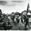 Туркменские конники финишируют в Москве (Финиш конного пробега Ашхабад-Москва. 1935