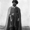 Туркмен.  Фотопечать с раскрашиванием акварелью.  1885 г. ч-б