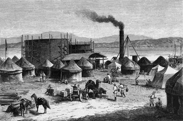 1881 Михайловский порт (у ст. устья Амударьи под Красноводском) и аппарат Нобеля