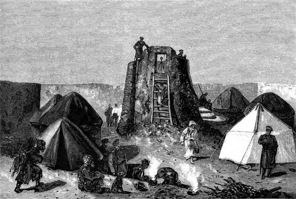 1881 Янги-Кала Гелиографическая станция, Н. Н. Каразин с наброска поручика Петникова
