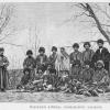 1882 Литография персидские пленные, возвращенные мервцами