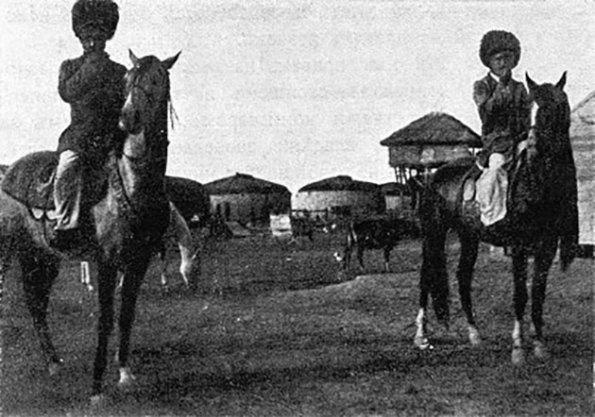 1900 Гюрген Туркменские лошади