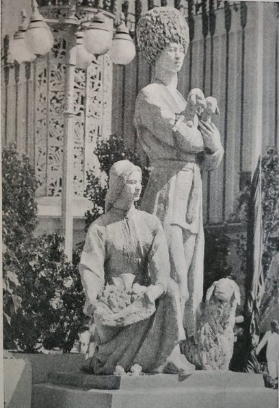 1965 Предпл Ашхабад Скульптура Чопан и Колхозница у Входа на ВДНХ (1)