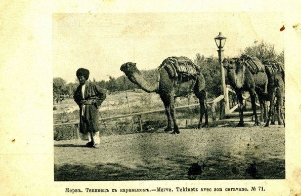 Мерв. Текинец с караваном