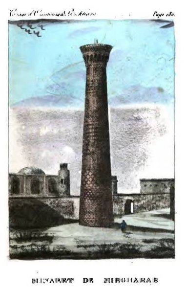 1820 Бухара Минарет Калян Настоящее Название Арслан-Хана