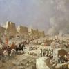 1868 Russian Troops Entering Samarkand Painting of 1988