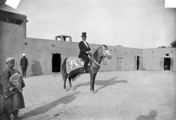 1890 Bukhara Paul Nadar on Horse Presented by Emir