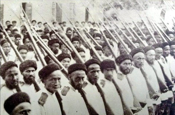 1910 Бухара Сарбазская Пехота в Летнем Обмундировании