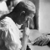 1925 Узбекистан Занятие по Биологии - Изучение Грены под Микроскопом