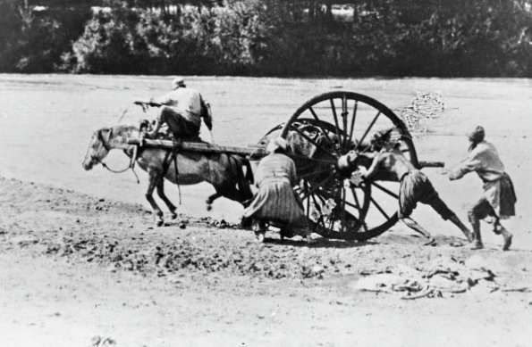 1925 Узбекистан Переправа через Реку
