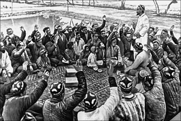1930 Узбекистан Прием единоличников в колхоз, 1930 год