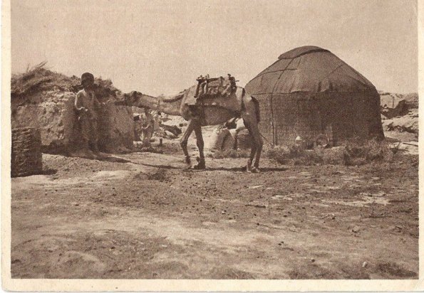 1930-Ashgabat-Yurt-and-Camel