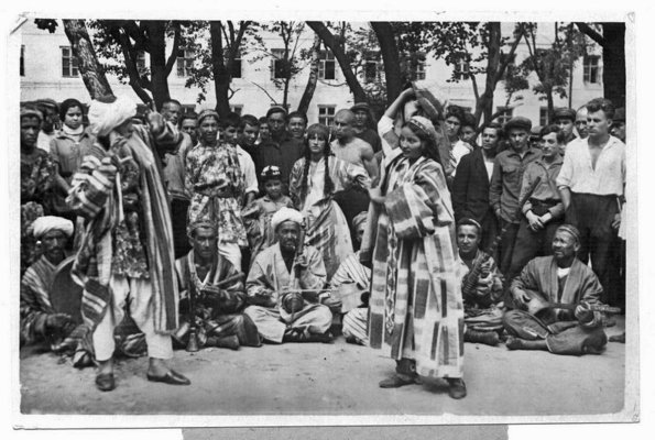 1932 Москва Таджикская Агитбригада на Всесоюзной Олимпиаде Самодеятельного Искусства