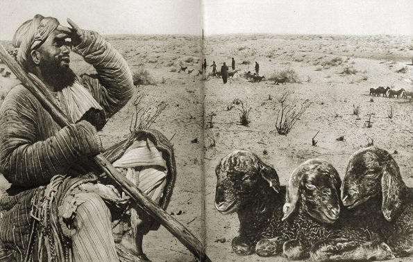 1935 Узбекистан Пастух Фотоколлаж