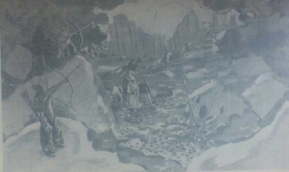 1938 Картина Урала Тансыкбаева Калкаман и Мамыр