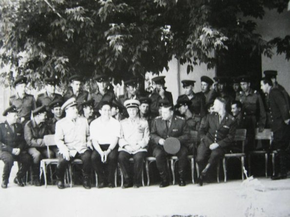 1966 Nach Voysk g-l Kuzmichev  and Guests in Firuza 1966